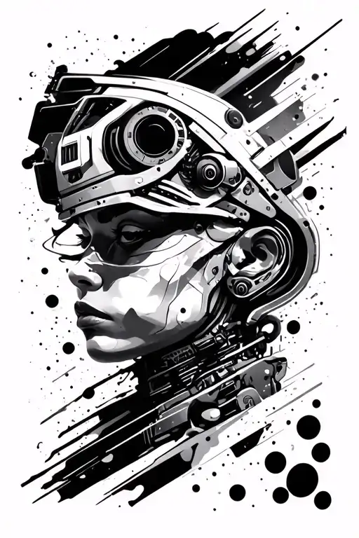 Futurism Mixed With Polka Trash Polka Style