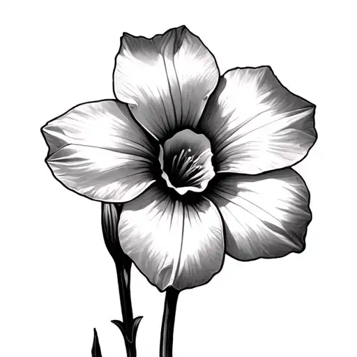Daffodil And Morning Glory