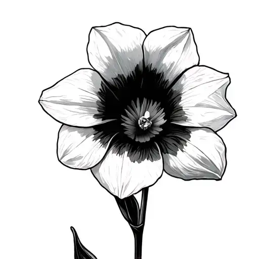 Daffodil And Morning Glory