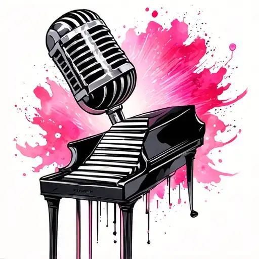 Mixtape Pink And Piano Microphone