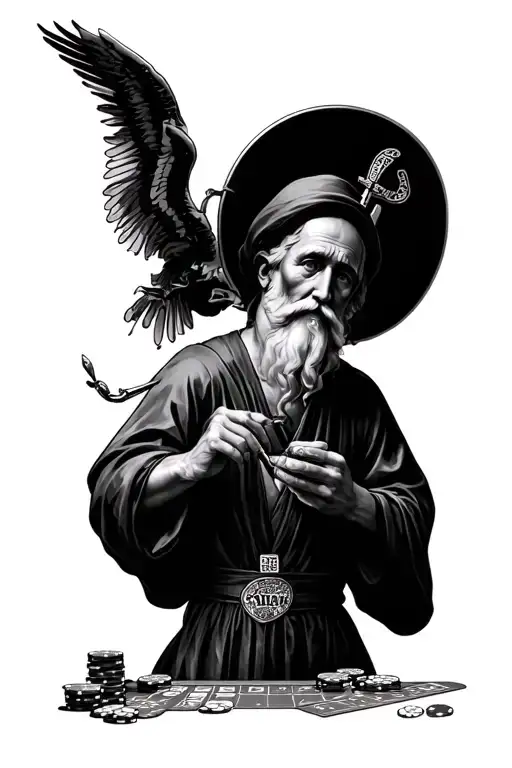 Saint Anthony Playing Craps