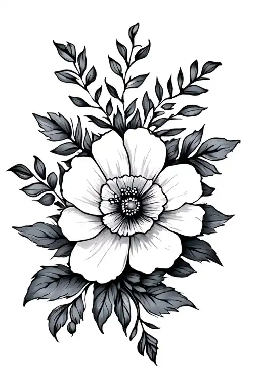 Simple Floral Sleeve