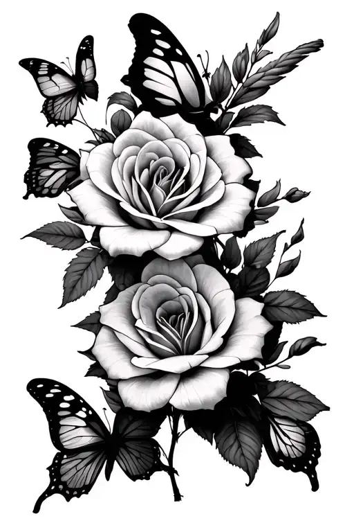 Butterfly Roses And Lillie's Arm