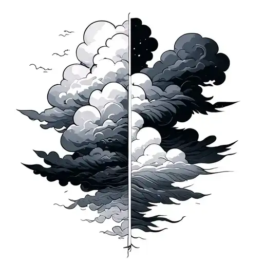Clouds Half Sleeve