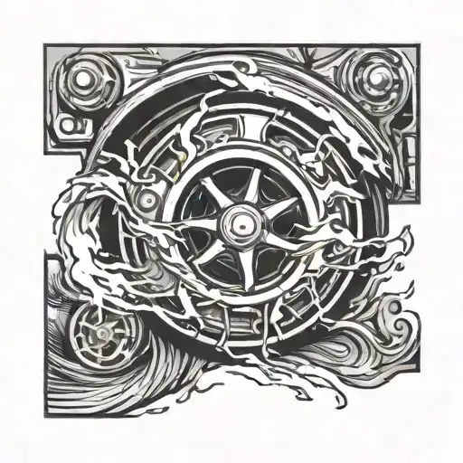 Wheel Doing A Burnout