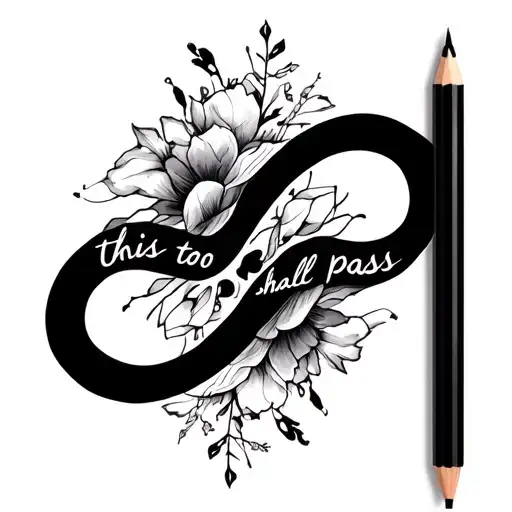 This Too Shall Pass' Making An Infinity Sign