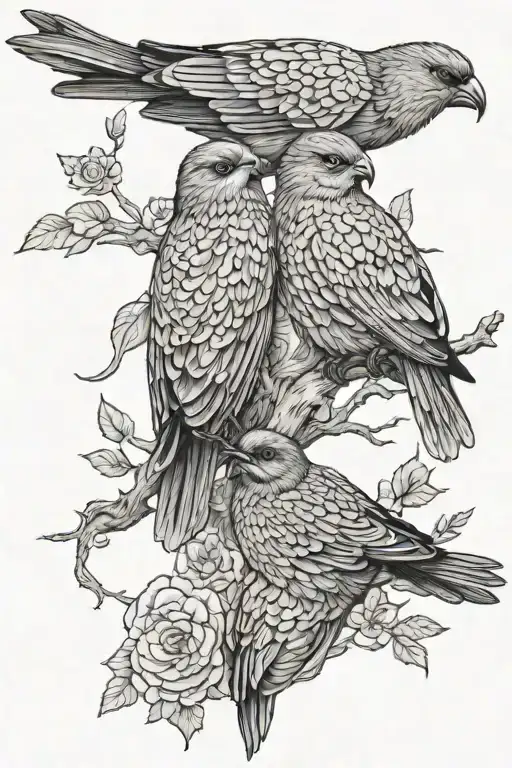 Two Birds Whos Talons Turn Into A Topo Map