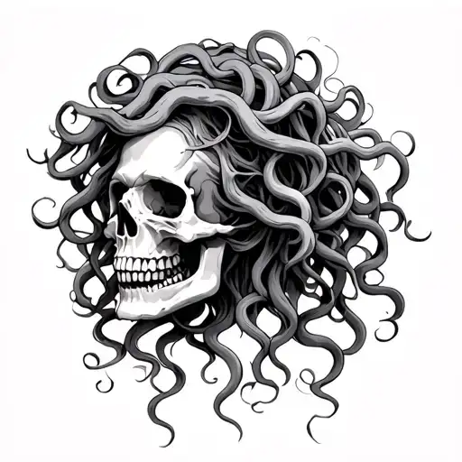 Medusa And Skull