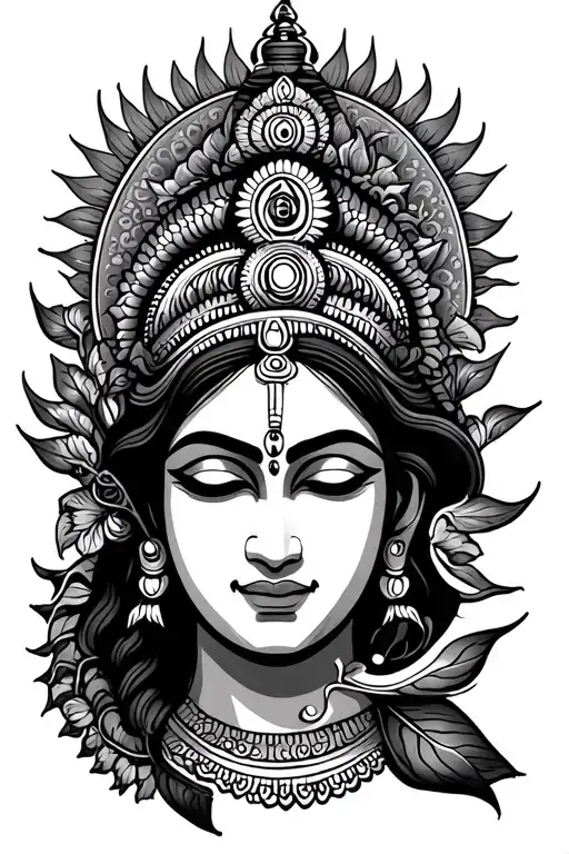 Modern Hinduism Tattoo Design