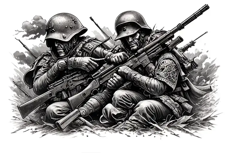 War Scenes Intertwined