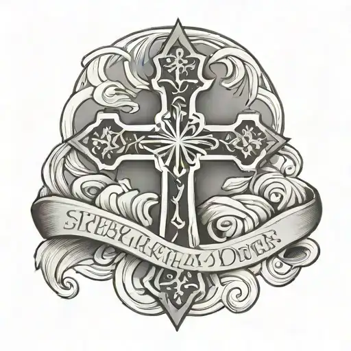 Small Cross With Dedication For Murdered Brother