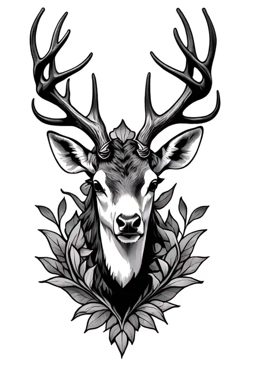 Stag Fleur De Lis