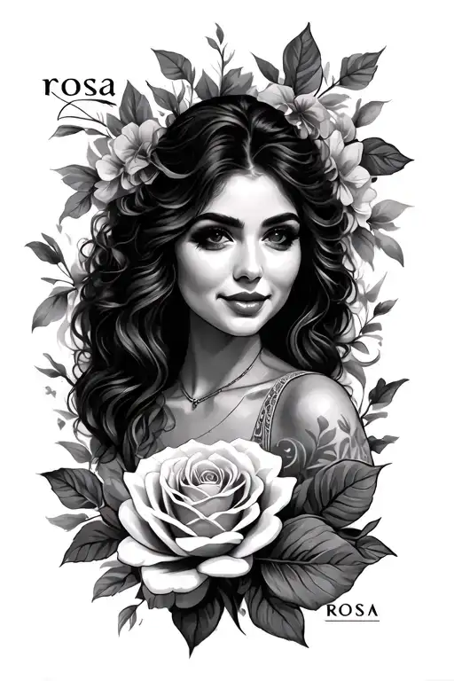 This Tattoo Is For My Mom And Her Name Is Rosa