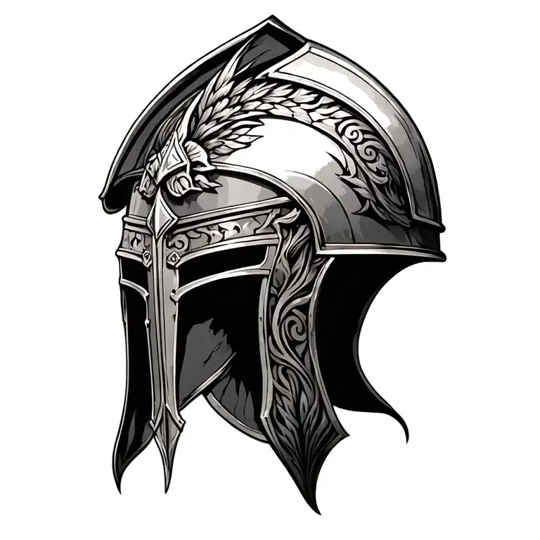 Praetorian Helmet Adorned With Intricate