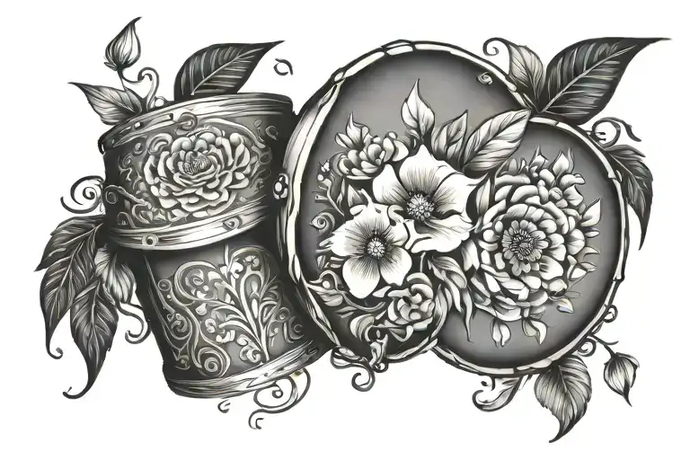 Floral Drum