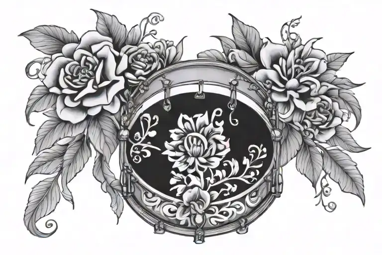Floral Drum