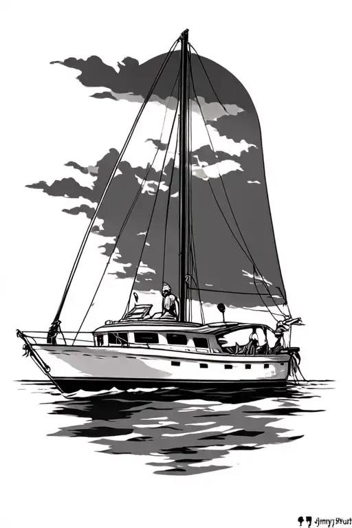 Jimmy Buffett's Boat Sailing