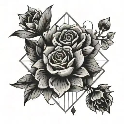 Geometrical Flowers Draped Jewels