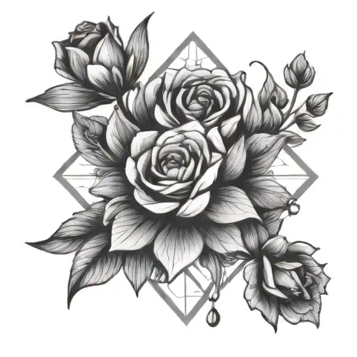 Geometrical Flowers Draped Jewels