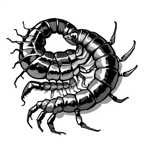 Centipede On Elbow Spiraling Polygons