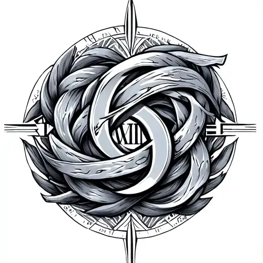 6-17 In Roman Numerals Intertwined