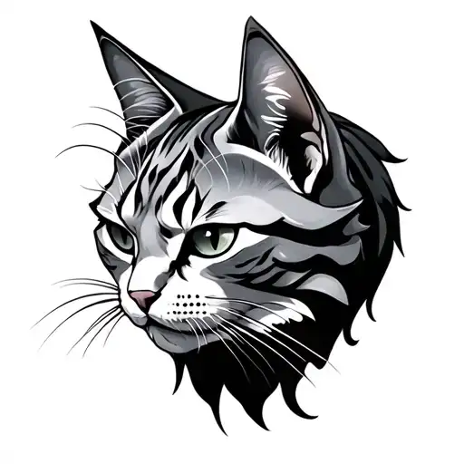 Demonic Sismese Cat Head