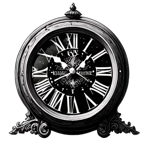 Roman Number Clock Small