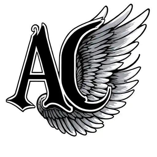 Ac Initials Inside Wings