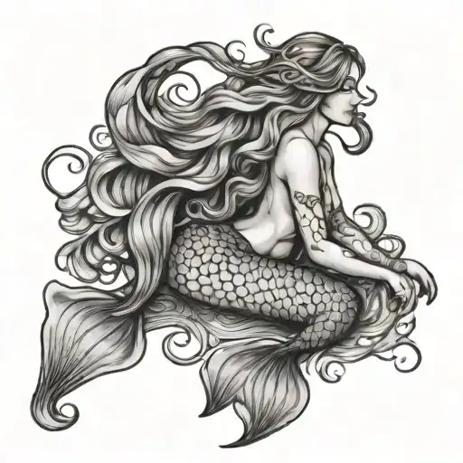 Mermaid Scales Intertwined