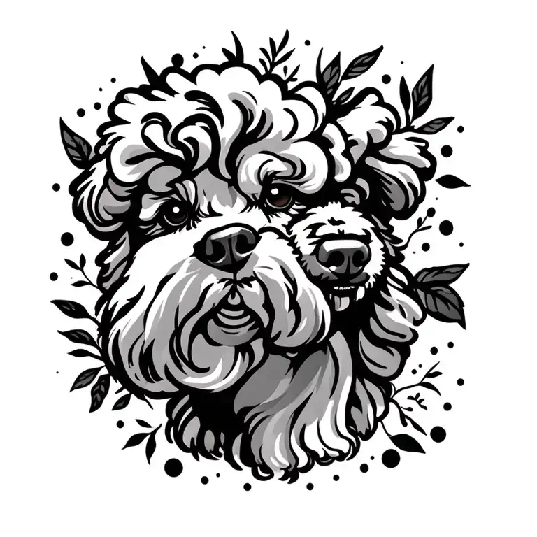 Poodle Dog Line Art