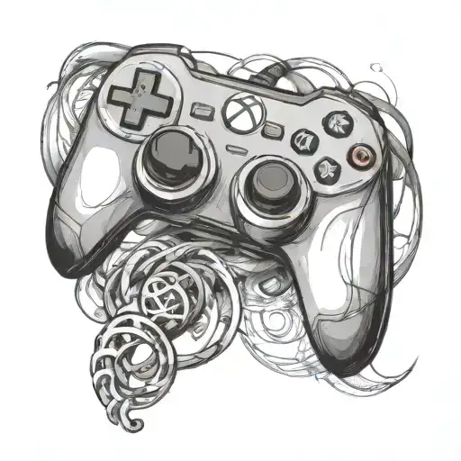 Infinity Symbol And Xbox Controller