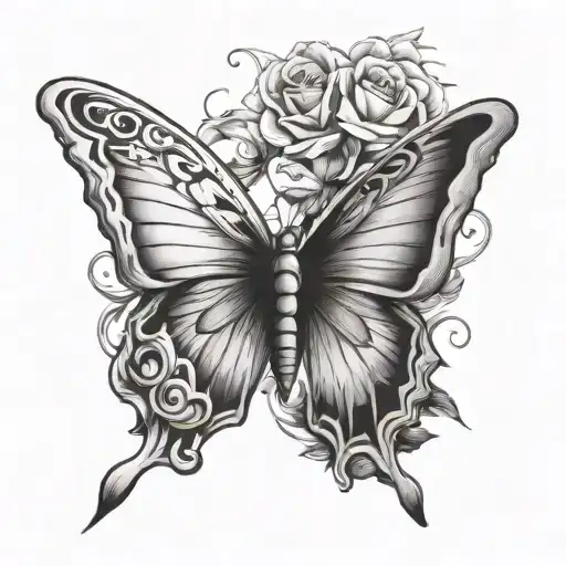 Butterfly With Dagger