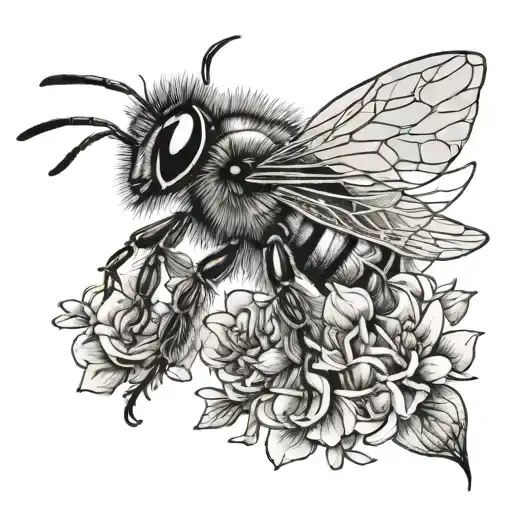 Honey Bee With The Word Honeyfield