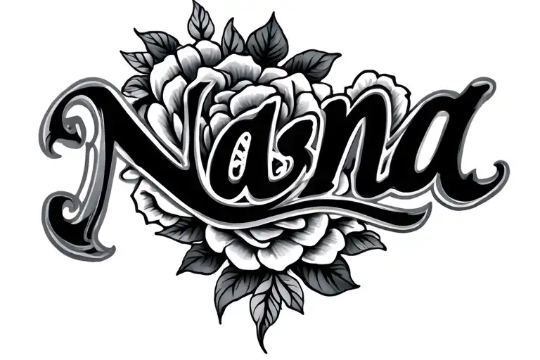 Nana Fancy Cursive