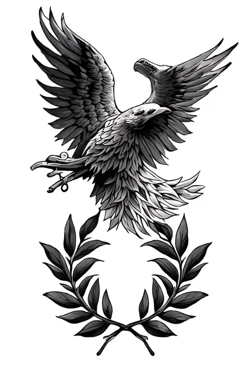 Honor Never Dies And Laurel Wreath