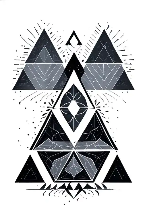 Geometric Repeating Triforce