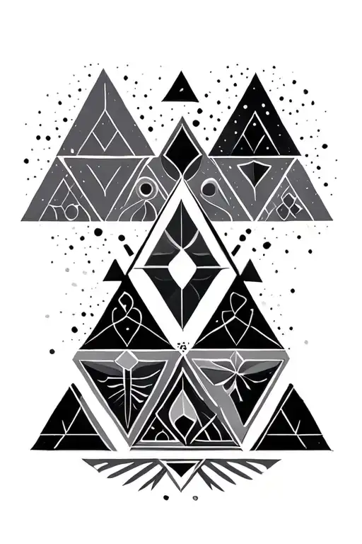 Geometric Repeating Triforce
