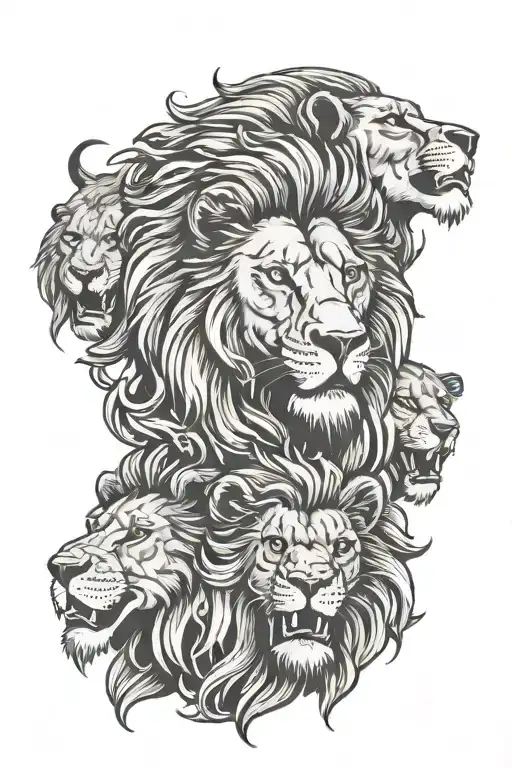 Lions And Positive Words Written