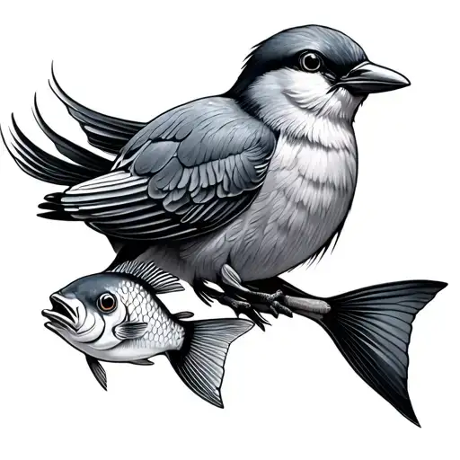 Birds With Fish