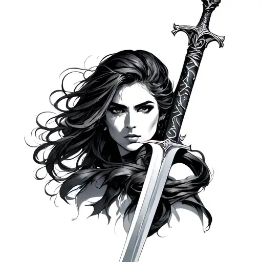 Amazon Woman Sword Wrapped