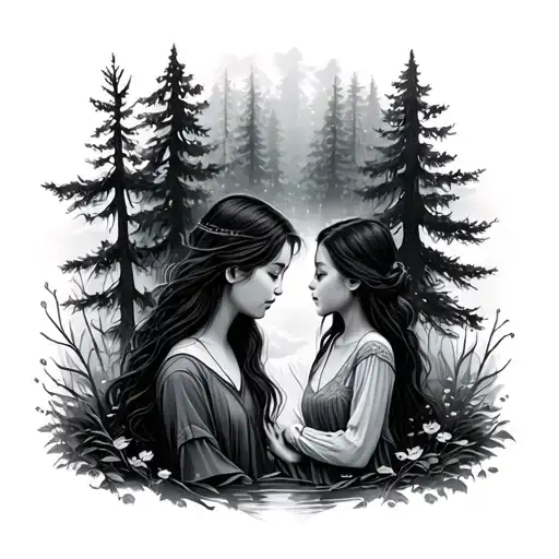 Forest Daughter Father