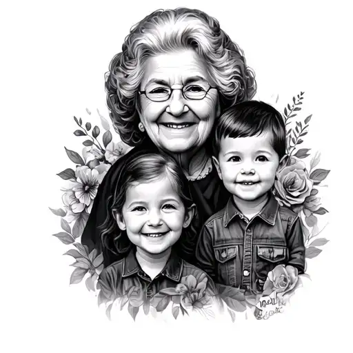 Incorporate Grandma Her 3 Children And Grandchildren