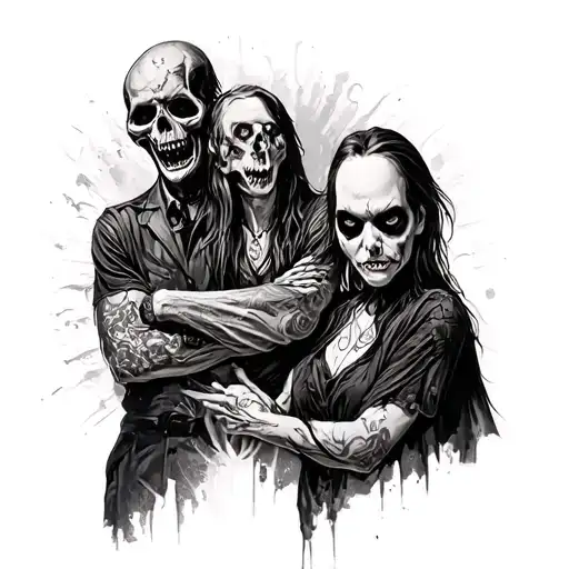Horror Movie Characters Leg Sleeve