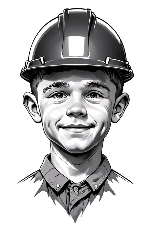 Little Man With Hard Hat
