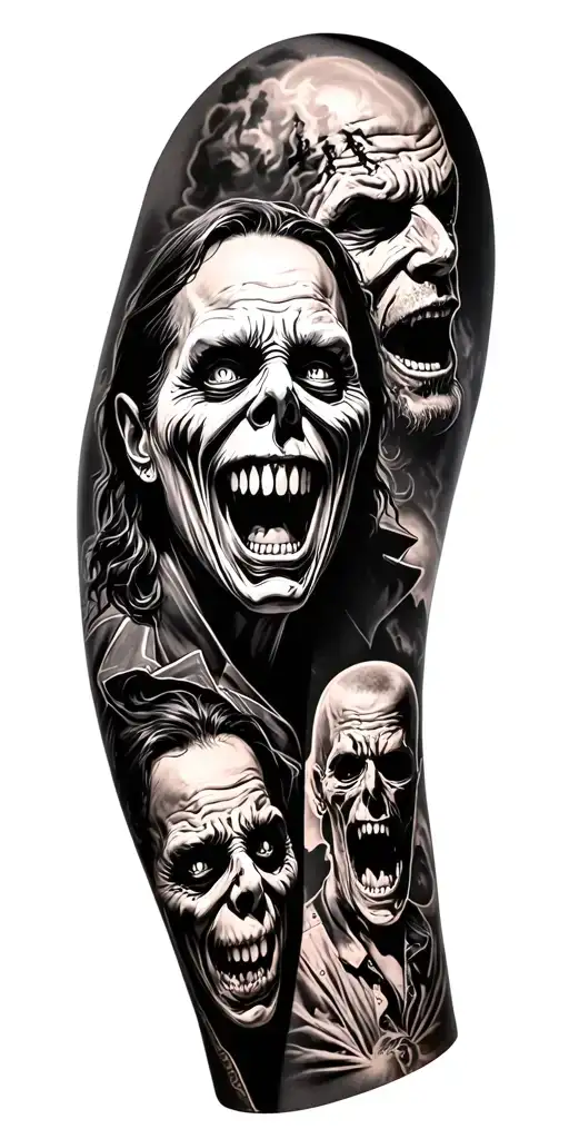 Horror Movie Characters Leg Sleeve