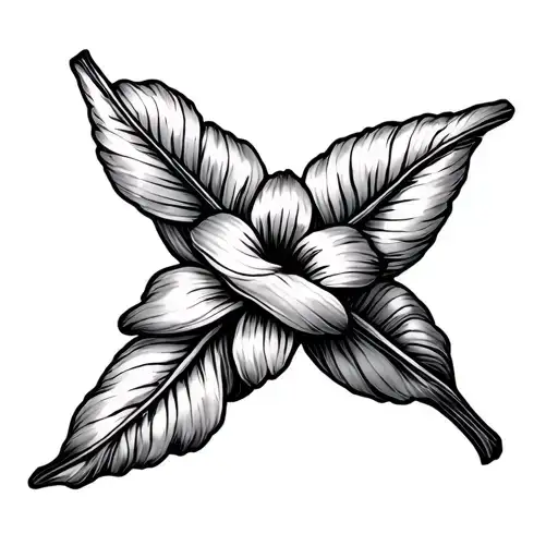Flower Stems Form An Eight Knot