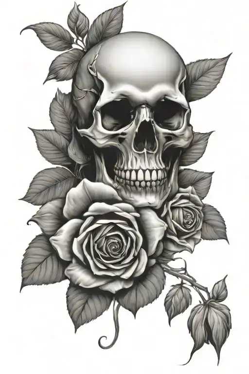 Skulls And Roses Sleeve