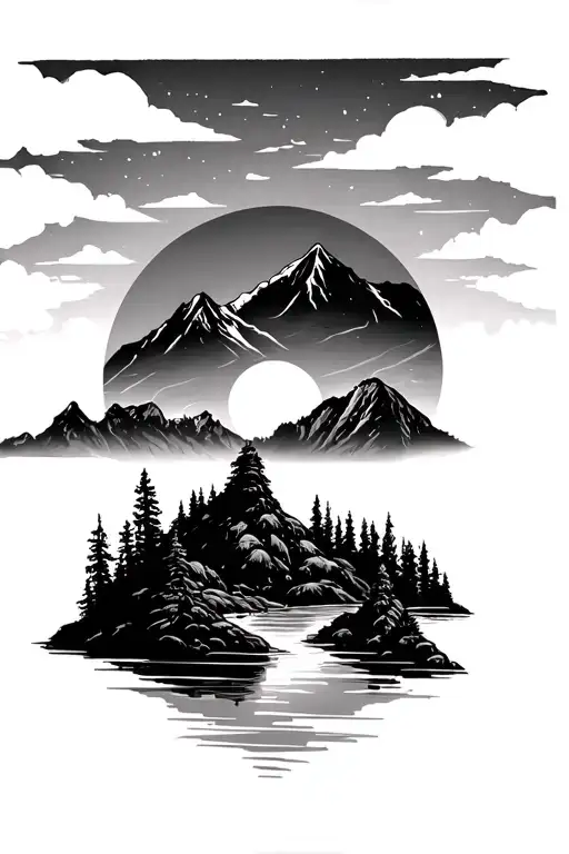 Mountain Sunrise Nature