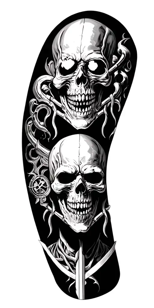 Iron Maiden Symbols Incorporated Into The Design