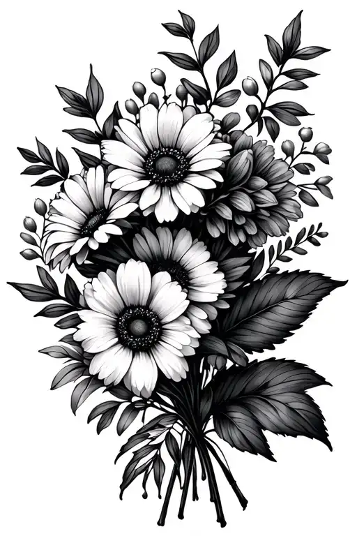 September June & Ovtober Flower Bouquet